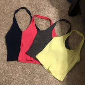 4 halter crop tops